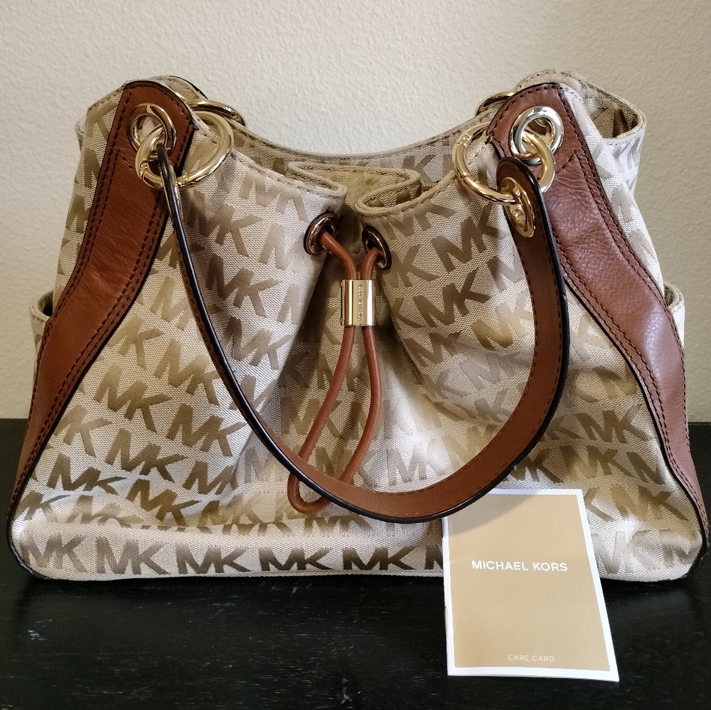 Michael Kors Tan and Brown  Shoulder Bag